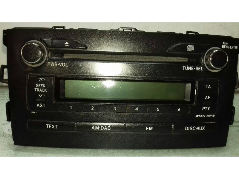 Recambio de sistema audio / radio cd para toyota auris hybrid active referencia OEM IAM 8612002F40 1230003430A101 