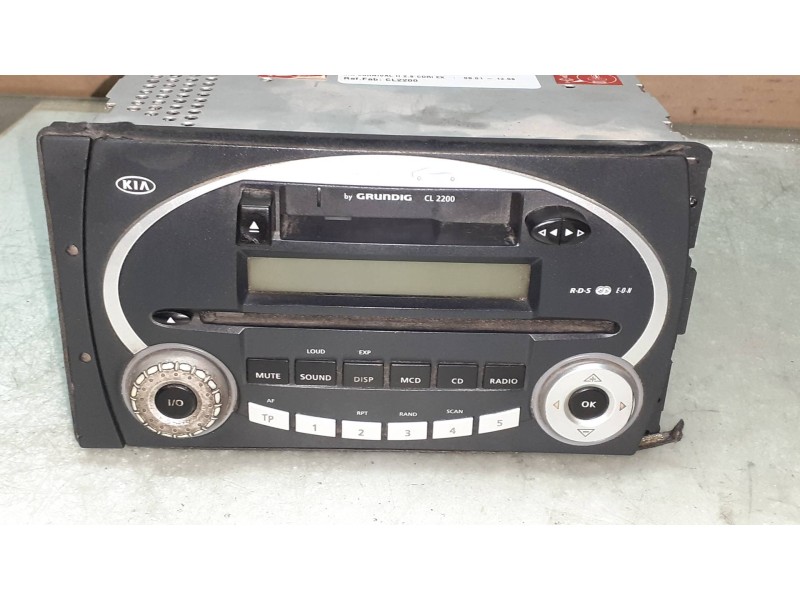 Recambio de sistema audio / radio cd para kia carnival ii 2.9 cdri ex referencia OEM IAM CL2200  