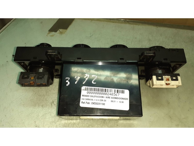 Recambio de mando calefaccion / aire acondicionado para kia carnival ii 2.9 cdri ex referencia OEM IAM OK53C61190  