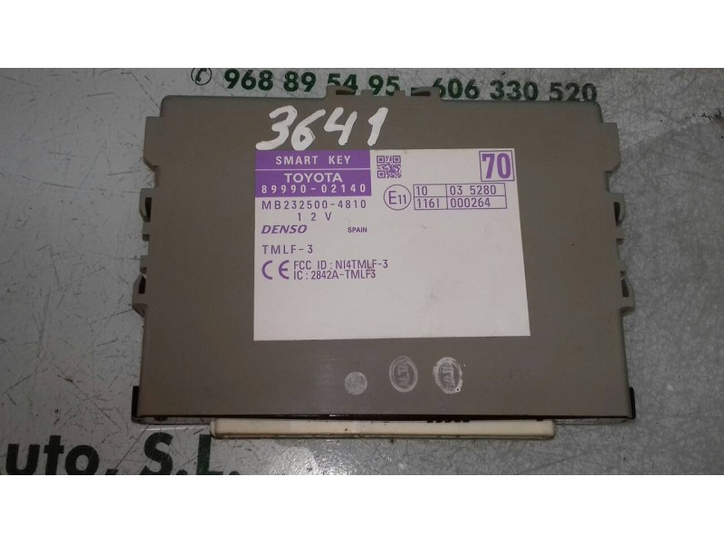 Recambio de modulo electronico para toyota auris hybrid active referencia OEM IAM 8999002140 MB2325004810 DENSO