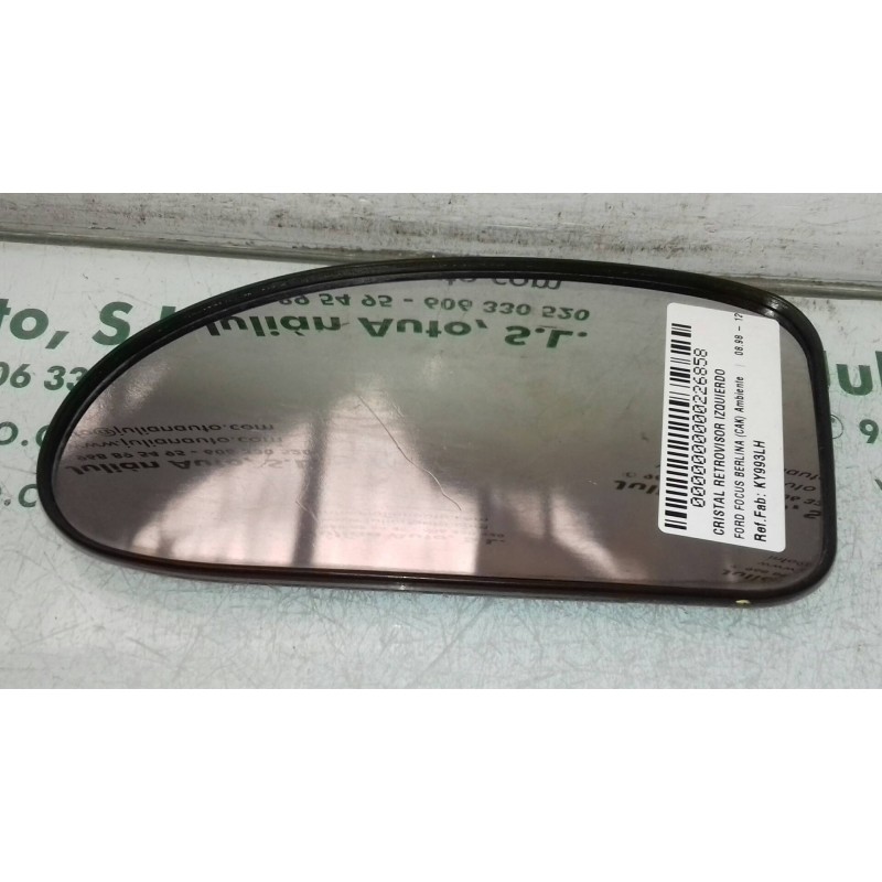 Recambio de cristal retrovisor izquierdo para ford focus berlina (cak) ambiente referencia OEM IAM KY993LH  