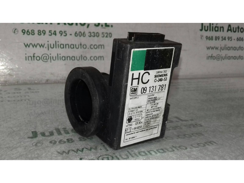 Recambio de centralita inmovilizador para opel astra g berlina club referencia OEM IAM 09131781 5WK4763 SIEMENS