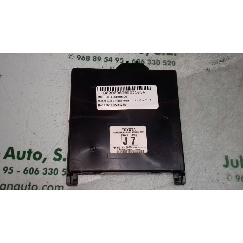 Recambio de modulo electronico para toyota auris hybrid active referencia OEM IAM 8922112481 50115055 J7