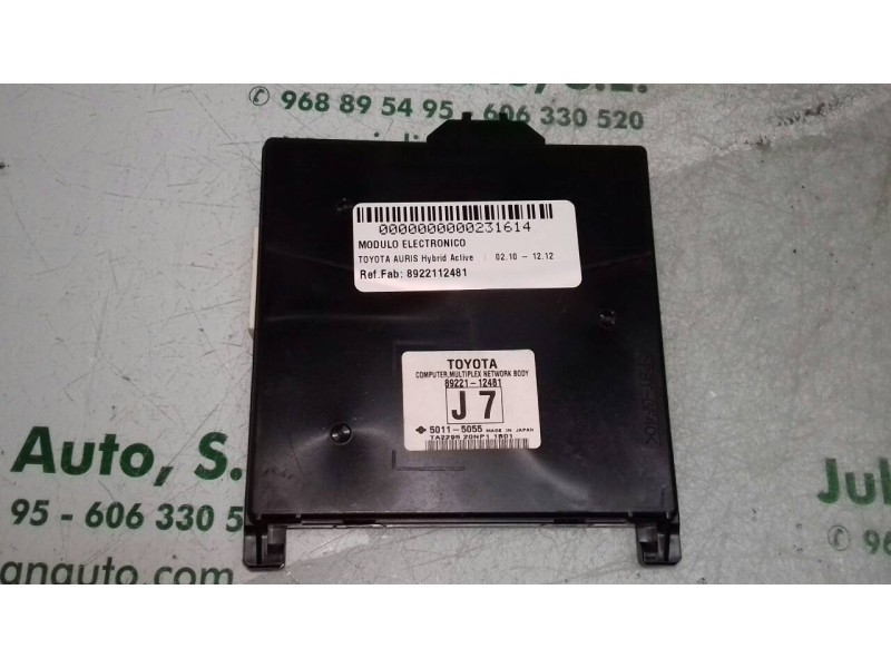 Recambio de modulo electronico para toyota auris hybrid active referencia OEM IAM 8922112481 50115055 J7