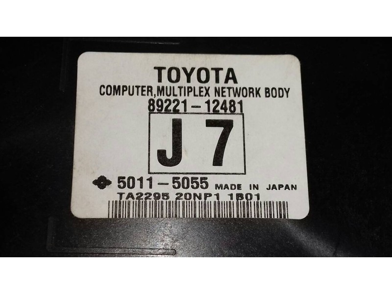 Recambio de modulo electronico para toyota auris hybrid active referencia OEM IAM 8922112481 50115055 J7