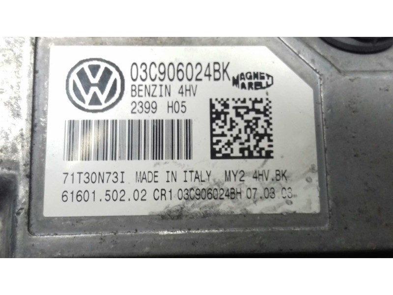 Recambio de centralita motor uce para seat ibiza (6j5) reference referencia OEM IAM 03C906024BK 6160150202 KIT - MAGNETI MARELLI