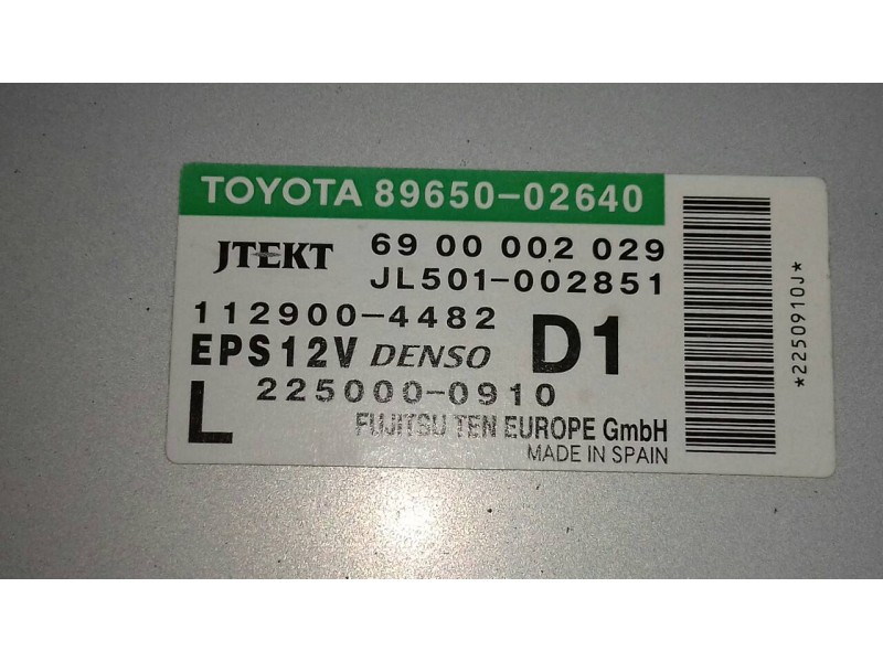 Recambio de modulo electronico para toyota auris hybrid active referencia OEM IAM 8965002640 6900002029 JL501022851