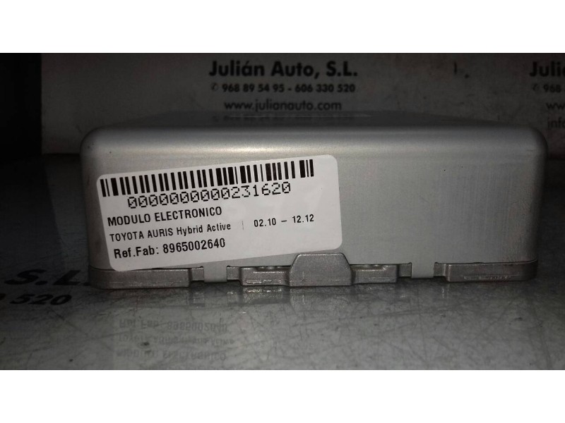 Recambio de modulo electronico para toyota auris hybrid active referencia OEM IAM 8965002640 6900002029 JL501022851