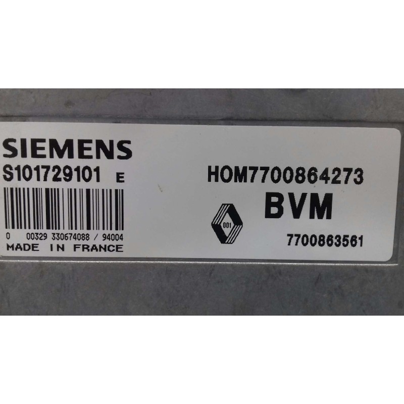 Recambio de centralita motor uce para renault 19 hatchback (b/c53) tr referencia OEM IAM S101729101E 7700864273 7700863561