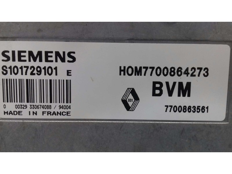 Recambio de centralita motor uce para renault 19 hatchback (b/c53) tr referencia OEM IAM S101729101E 7700864273 7700863561