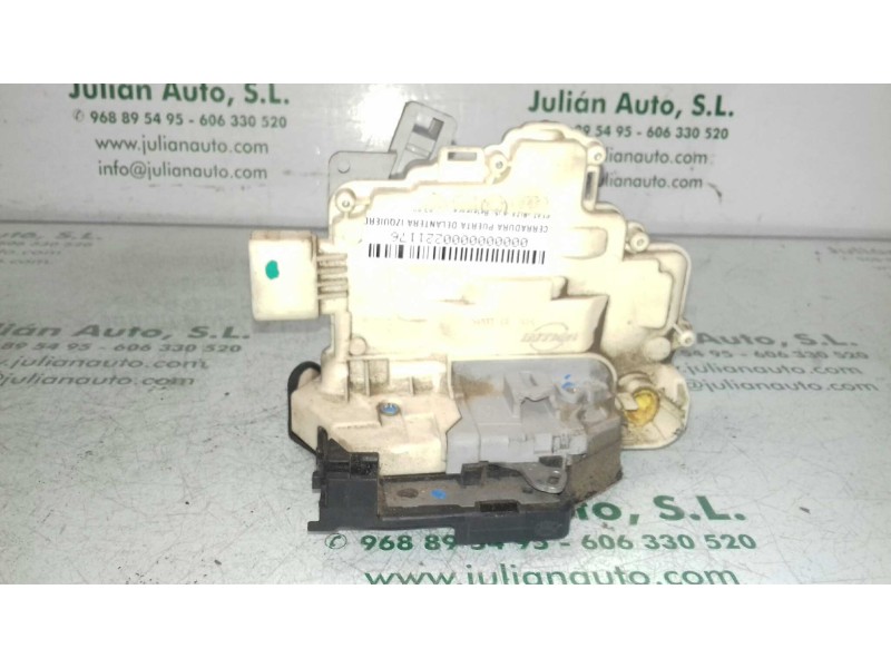 Recambio de cerradura puerta delantera izquierda para seat ibiza (6j5) reference referencia OEM IAM  5 + 4 PINES BLANCO