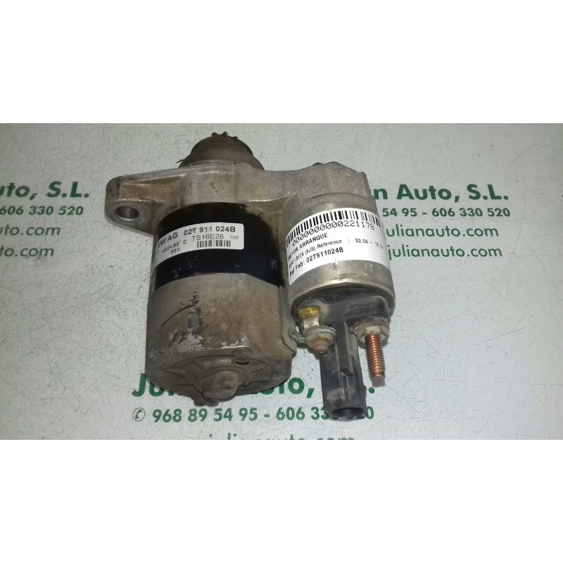 Recambio de motor arranque para seat ibiza (6j5) reference referencia OEM IAM 02T911024B TS10E26 VALEO