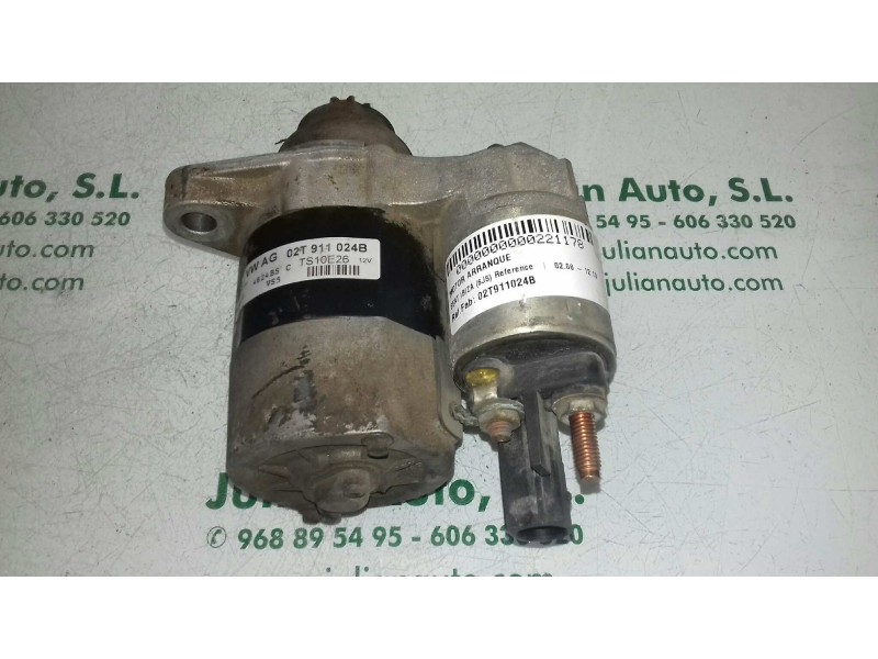 Recambio de motor arranque para seat ibiza (6j5) reference referencia OEM IAM 02T911024B TS10E26 VALEO
