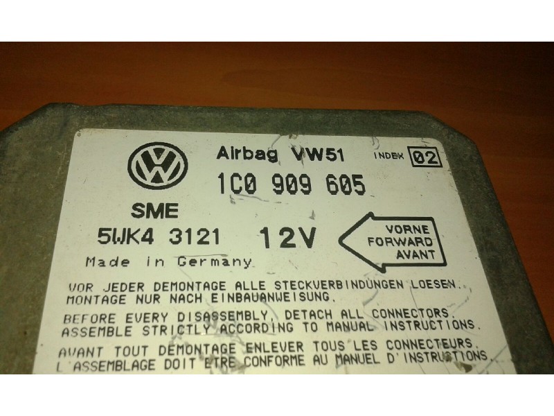 Recambio de centralita airbag para volkswagen sharan (7m6/7m9) highline referencia OEM IAM 1C0909605 5WK43121 