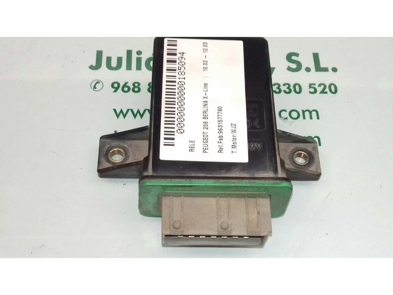 Recambio de rele para peugeot 206 berlina x-line referencia OEM IAM 9631577780  