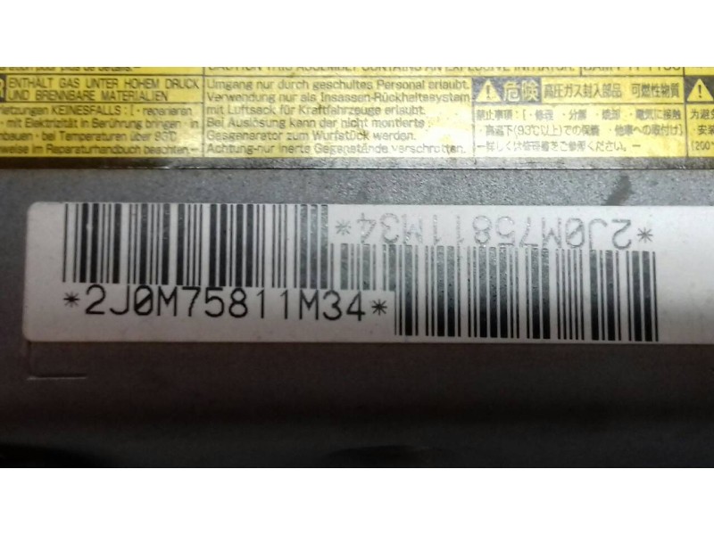 Recambio de airbag delantero izquierdo para toyota auris hybrid active referencia OEM IAM 2J0M75811M34  AIRBAG DE RODILLA