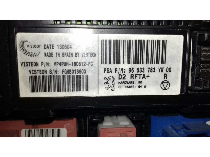 Recambio de mando climatizador para peugeot 407 st confort pack referencia OEM IAM 96533783YW VP4PUH18C612 VISTEON