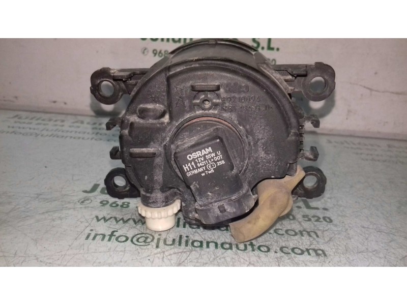 Recambio de faro antiniebla izquierdo para peugeot 207 premium referencia OEM IAM 9650001680 2 PINES VALEO