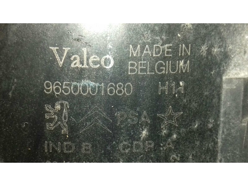 Recambio de faro antiniebla izquierdo para peugeot 207 premium referencia OEM IAM 9650001680 2 PINES VALEO