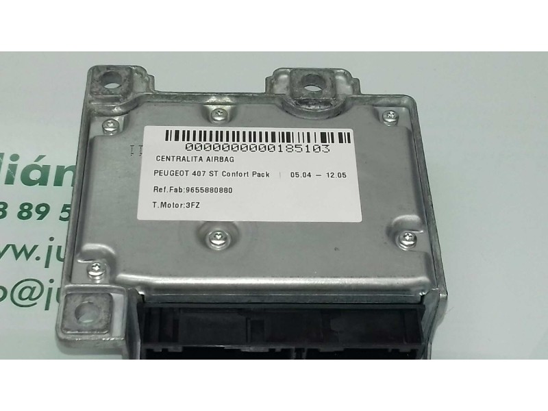 Recambio de centralita airbag para peugeot 407 st confort pack referencia OEM IAM 9655880880 603554600 AUTOLIV