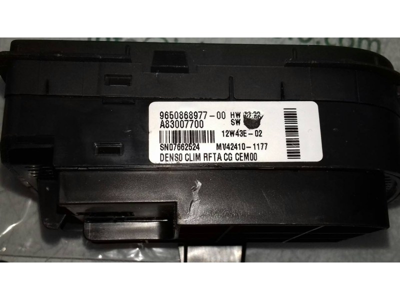 Recambio de mando climatizador para citroen c4 picasso exclusive referencia OEM IAM 9650868977 A83007700 LADO IZQUIERDO