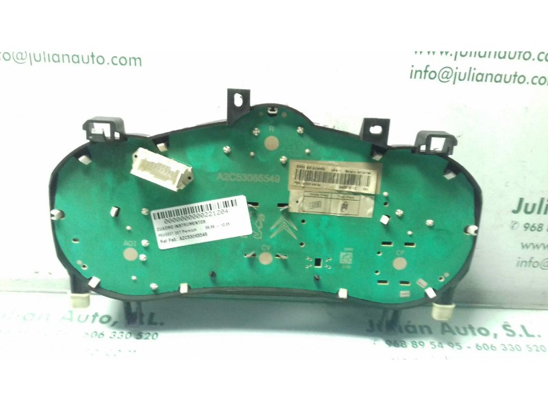 Recambio de cuadro instrumentos para peugeot 207 premium referencia OEM IAM A2C53065549 AZC5319034Z SIEMENS