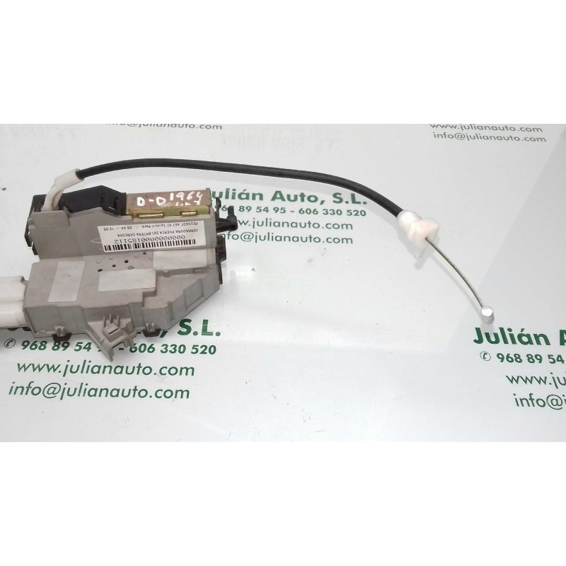 Recambio de cerradura puerta delantera derecha para peugeot 407 st confort pack referencia OEM IAM  GRIS 6 PINES