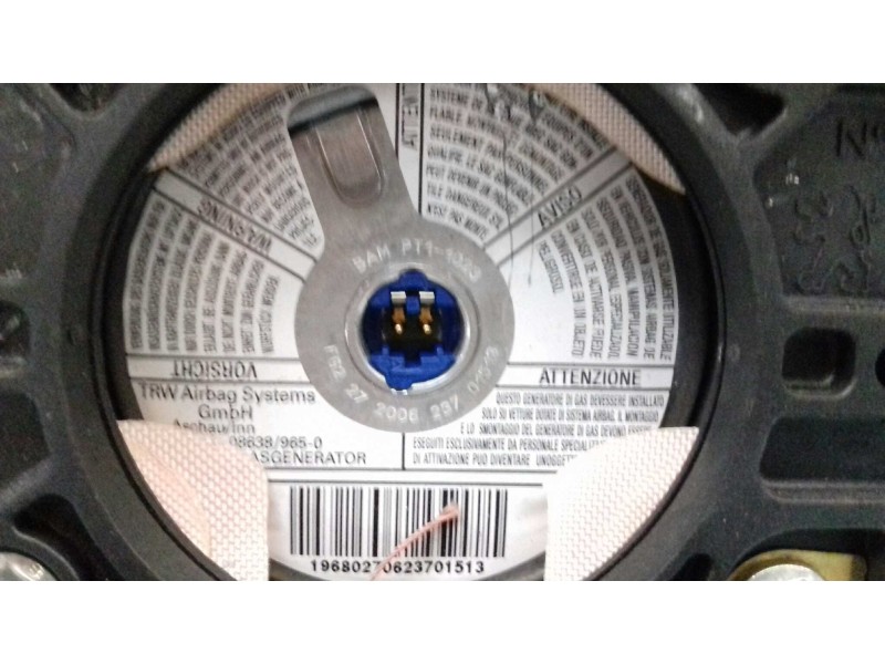 Recambio de airbag delantero izquierdo para peugeot partner (s2) totem referencia OEM IAM 96639597XT  