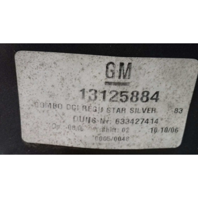 Recambio de retrovisor derecho para opel combo (corsa c) familiar referencia OEM IAM 13125884  MANUAL