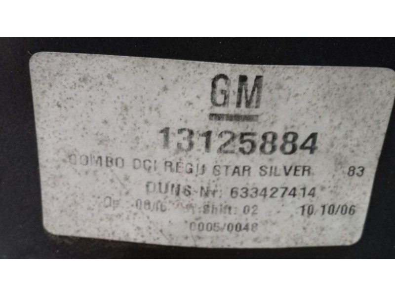 Recambio de retrovisor derecho para opel combo (corsa c) familiar referencia OEM IAM 13125884  MANUAL