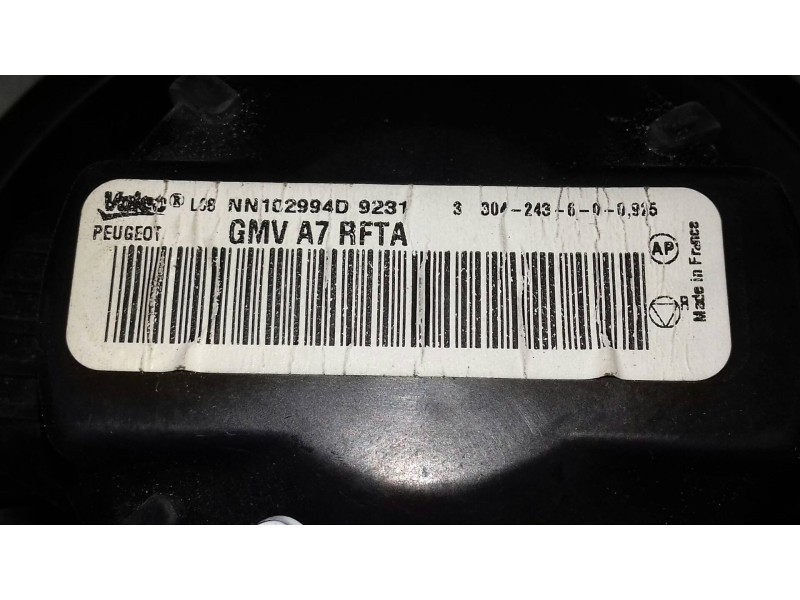 Recambio de ventilador calefaccion para peugeot 207 sport referencia OEM IAM NN102994D GMVA7RFTA VALEO