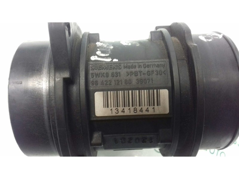 Recambio de caudalimetro para peugeot 206 berlina xn referencia OEM IAM 9643212180 5WK9631 SIEMENS