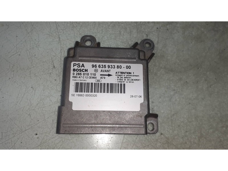Recambio de centralita airbag para peugeot 207 sport referencia OEM IAM 0285010110 9663593380 BOSCH