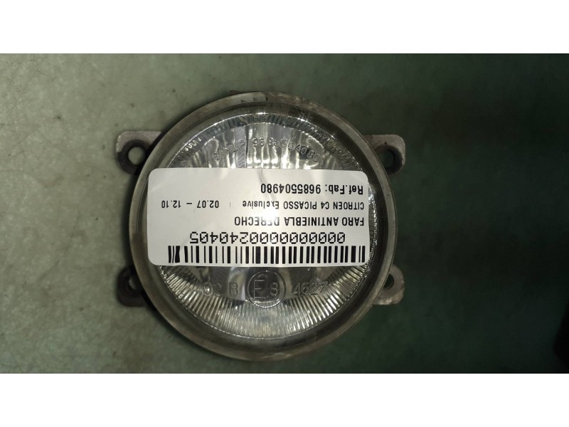 Recambio de faro antiniebla derecho para citroen c4 picasso exclusive referencia OEM IAM 9685504980  