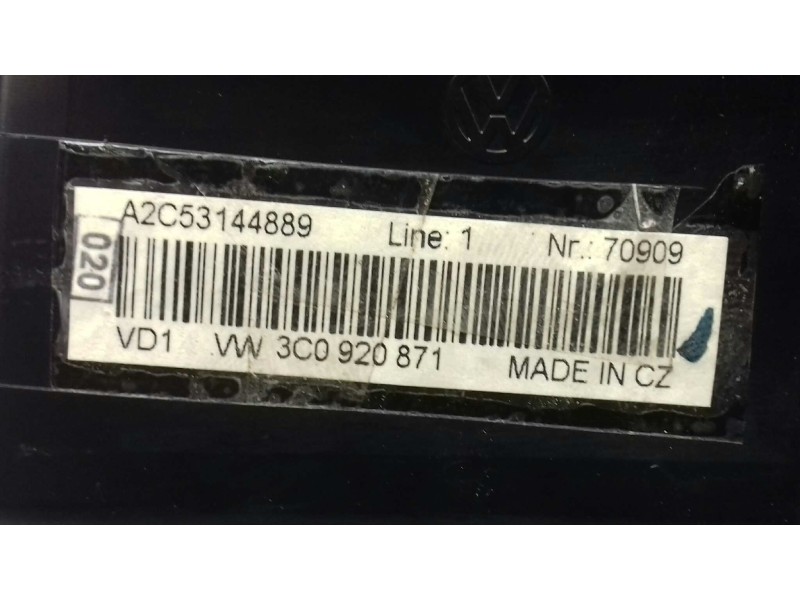 Recambio de cuadro instrumentos para volkswagen passat berlina (3c2) advance referencia OEM IAM 3C0920871 A2C53194181 SIEMENS VD