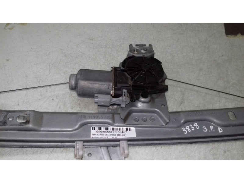 Recambio de elevalunas delantero derecho para peugeot 207 sport referencia OEM IAM ARM119855AVD 9681182280S 400912C