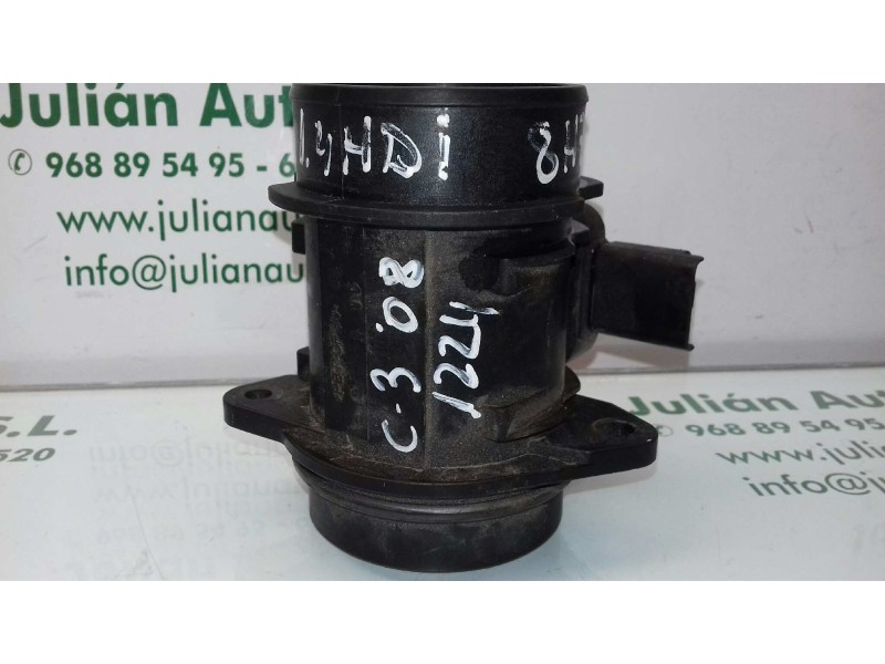 Recambio de caudalimetro para citroen c3 1.4 hdi sx plus referencia OEM IAM 9647144080 5WK97004 SIEMENS VDO