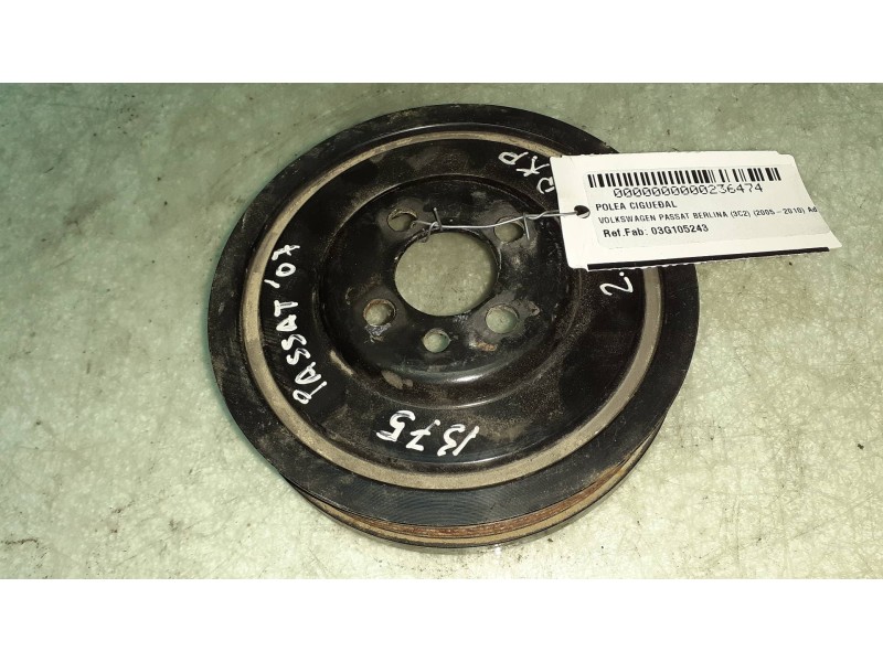 Recambio de polea cigueñal para volkswagen passat berlina (3c2) advance referencia OEM IAM 03G105243  