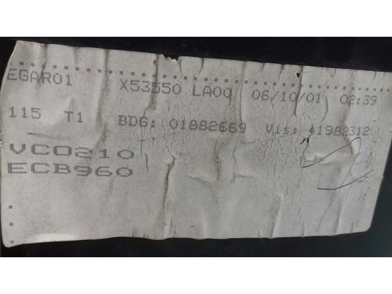 Recambio de cuadro instrumentos para peugeot 206 berlina x-line referencia OEM IAM 9645096080 503000300101 JAEGER