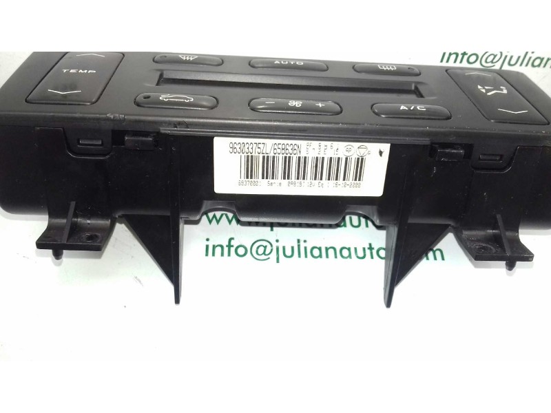 Recambio de mando climatizador para peugeot 406 berlina (s1/s2) srdt pack referencia OEM IAM 96303375ZL 658636N 