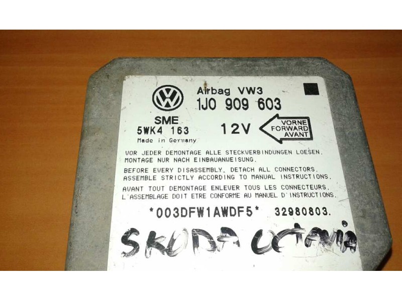 Recambio de centralita airbag para skoda octavia berlina (1u2) alap modell referencia OEM IAM 1J0909603 5WK4163 