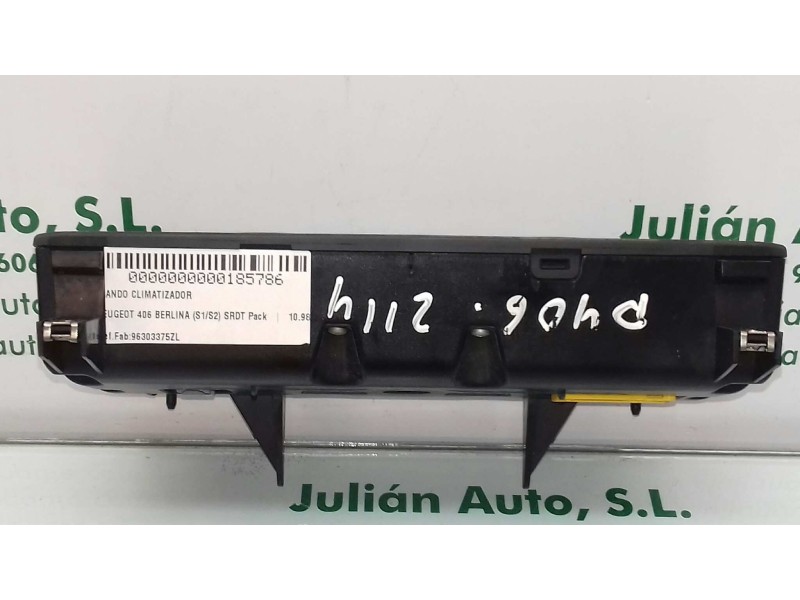 Recambio de mando climatizador para peugeot 406 berlina (s1/s2) srdt pack referencia OEM IAM 96303375ZL 658636N 