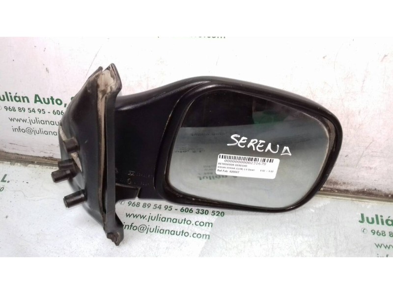 Recambio de retrovisor derecho para nissan serena (c23m) 2.0 diesel referencia OEM IAM 020067 010051 MANUAL Recambio de retrovisor derecho para nissan serena (c23m) 2.0 diesel referencia OEM IAM 020067 010051 MANUAL