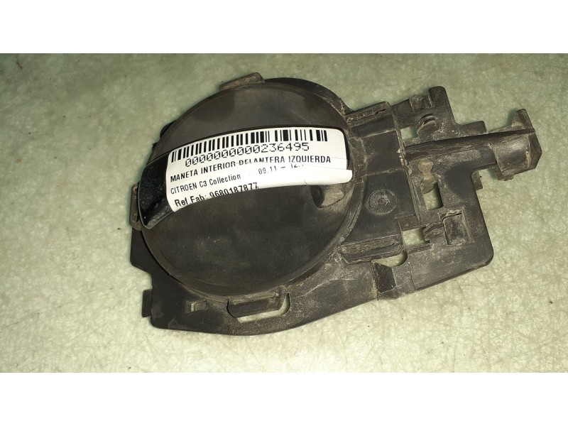 Recambio de maneta interior delantera izquierda para citroen c3 collection referencia OEM IAM 9680187877 9647164577 9647164677