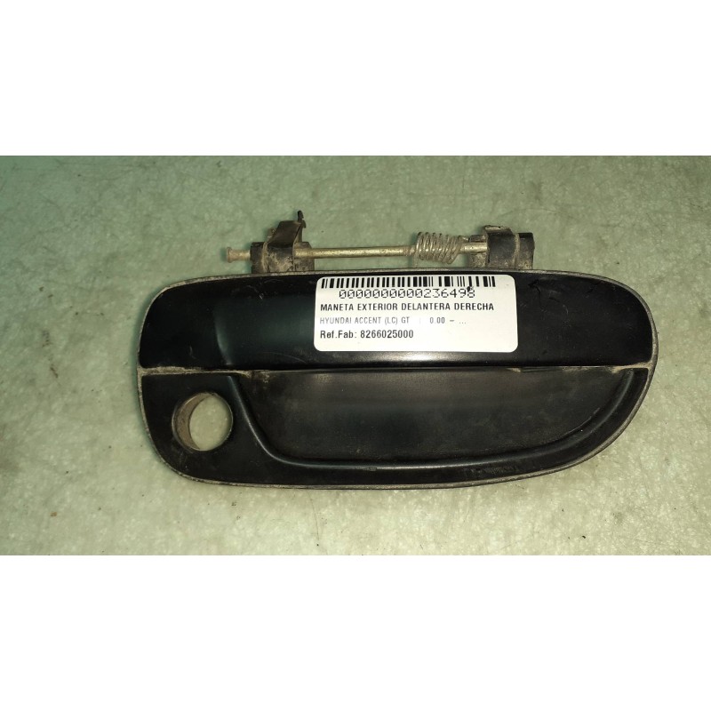 Recambio de maneta exterior delantera derecha para hyundai accent (lc) gt referencia OEM IAM 8266025000  