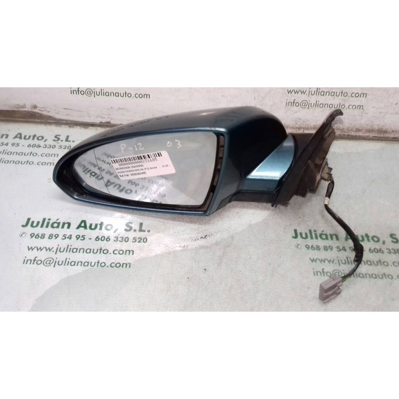 Recambio de retrovisor izquierdo para nissan primera berlina (p12) acenta referencia OEM IAM 96302AU465 014180 ELECTRICO