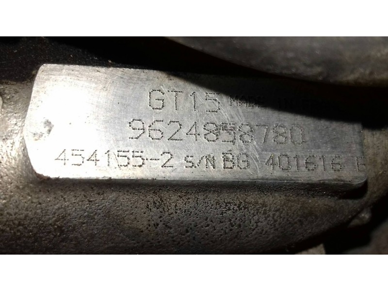 Recambio de turbocompresor para peugeot 406 berlina (s1/s2) stdt referencia OEM IAM 9624858780  