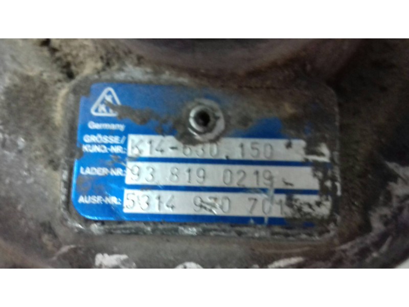 Recambio de turbocompresor para peugeot boxer caja cerrada (rs2850)(230)(´02) 1000 d referencia OEM IAM 5314970701  