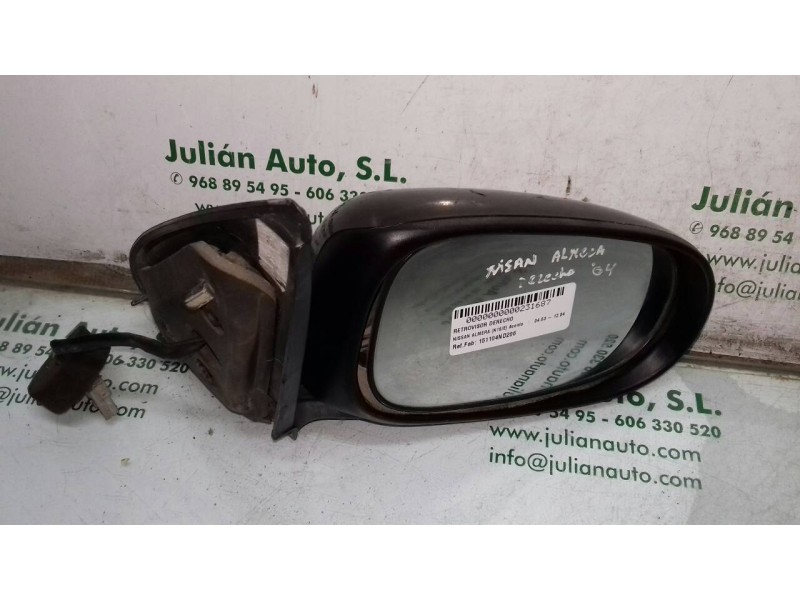 Recambio de retrovisor derecho para nissan almera (n16/e) acenta referencia OEM IAM 151104ND206 015827 ELECTRICO