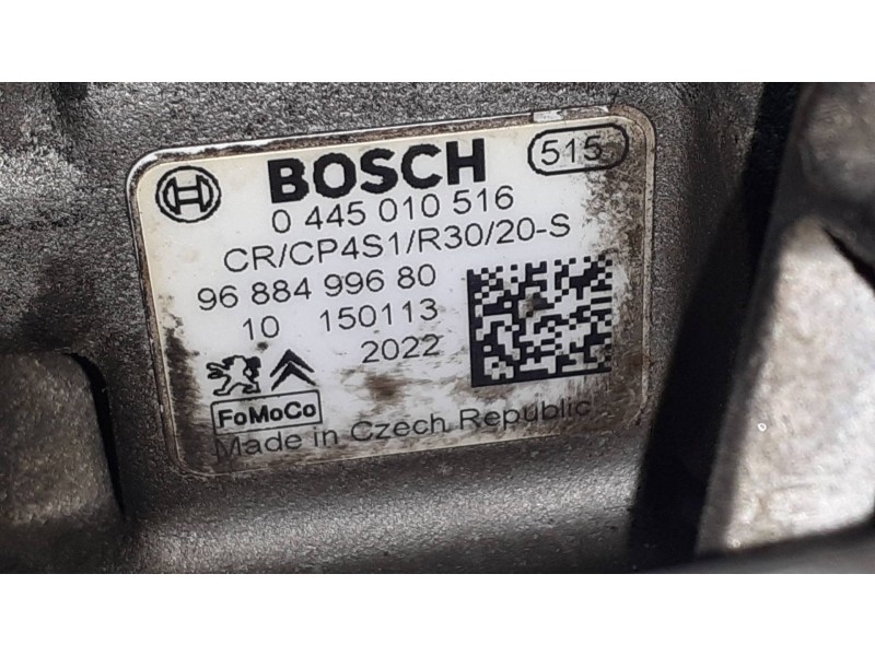 Recambio de bomba inyeccion para citroen c-elysée seduction referencia OEM IAM 9688499680  0445010516